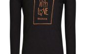 Kiezeltje meisjes longsleeve black 110/146