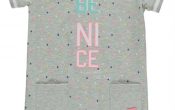 Quapi babykleding meisjes jurk Fabia grey dots 62/86