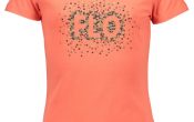 Like Flo girls jersey ss t-shirt ca papaya 104/152