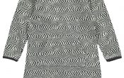Kiezeltje mini km5224 jurk grey off-white print 80/98