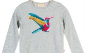 Someone meisjes t-shirt Bird light grey 104/140