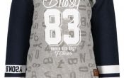 B Nosy baby boys text sweater grey-blue 68/86