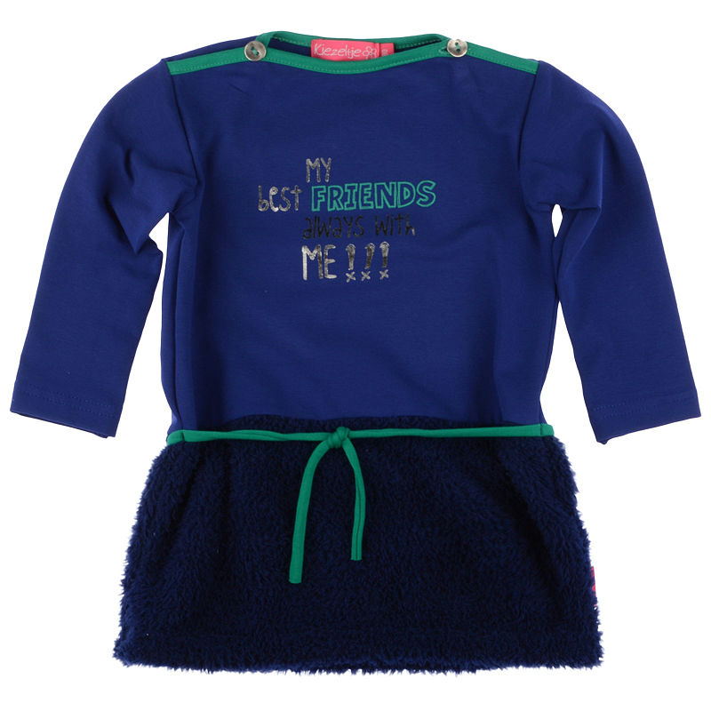 Kiezeltje Mini Dress Kobalt Blue Teddy