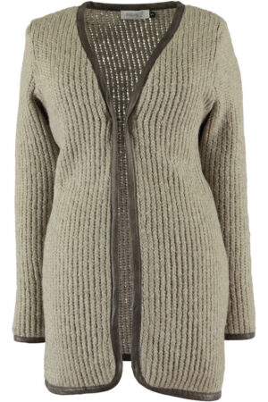 PepperZ Eline lang vest Beige - Afbeelding 2