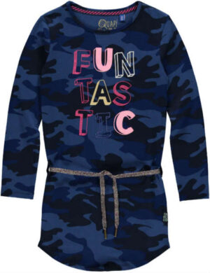 Quapi meisjes jurk Lamira 3 dark blue camouflage