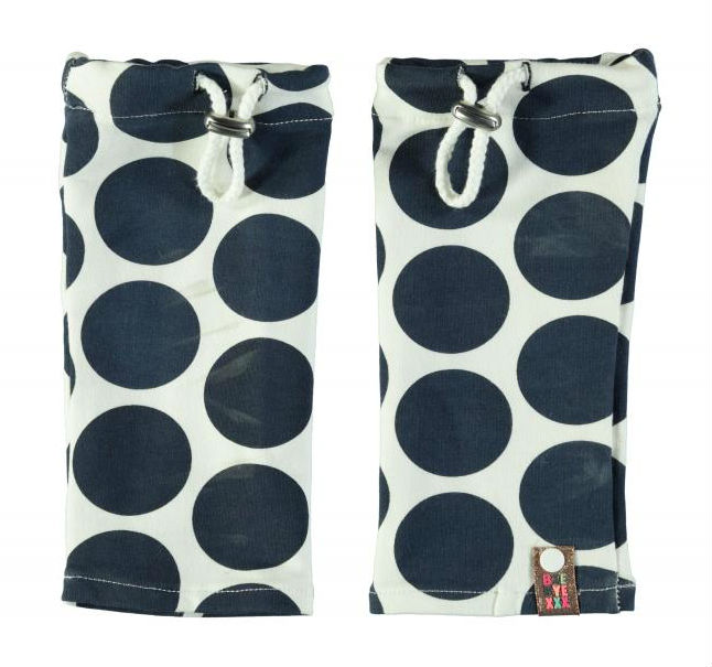 B Nosy meisjes Leg warmer navy big dot