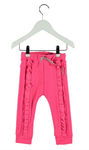 B Nosy baby meisjes sweatpants with ruffle magneta 62-92