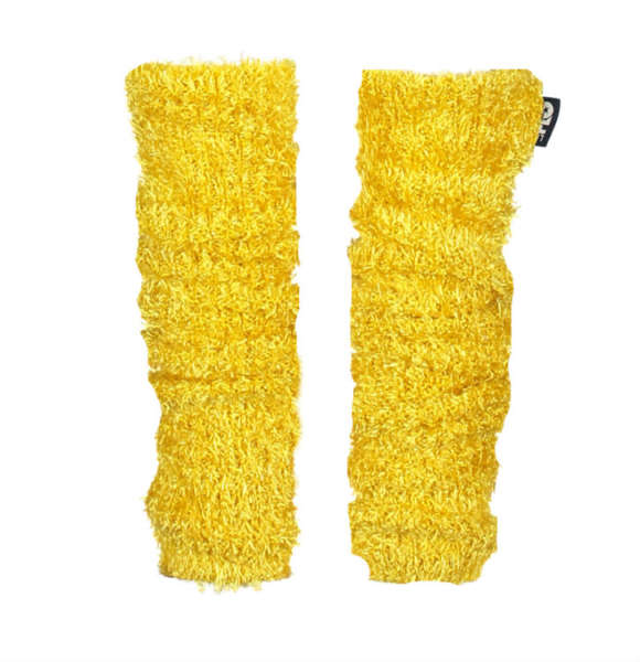 Like Flo hairy knitted legwarmers