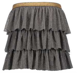 Like Flo mesh melee ruffle skirt