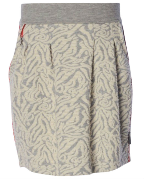 Kiestone meisjes rok print grey-off-white