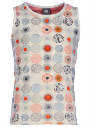 Kiestone KS4883 top print circles coral