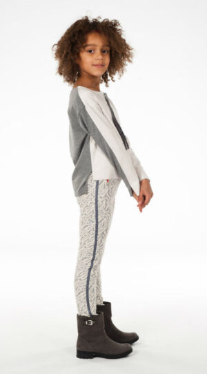 Kiestone shirt long sleeve off-white-grey 110/158 - Afbeelding 2