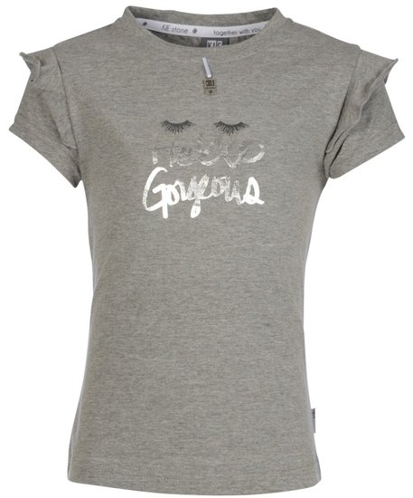 Kiestone meisjes t-shirt grey melee