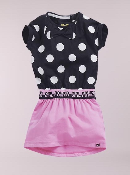 mooi Normalisatie stereo Z8 meisjes jurk Fine lollypop pink dots – Bink en Blink