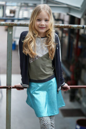 Like Flo girls colour block dress F902-5860 110-164 - Afbeelding 2