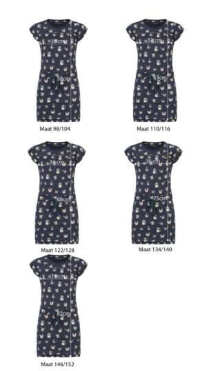 Chaos and Order jurk Ellen print 98-146 - Afbeelding 3