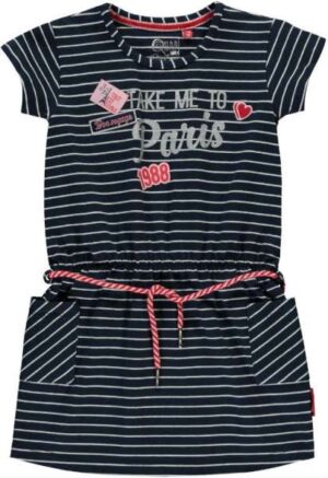 Quapi meisjes jurk Samira navy stripe