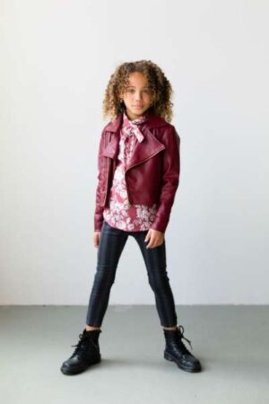 Levv meisjes jacket Dena dusty rouge - Afbeelding 2