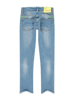 Vingino meisjes spijkerbroek Ann light blue vintage - Afbeelding 2