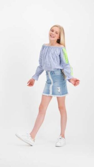 Vingino meisjes blouse Lirana denim blue