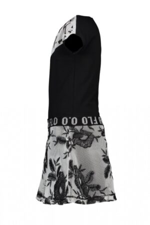 Like Flo meisjes jurk met mesh flower rok F002-5858 - Afbeelding 3