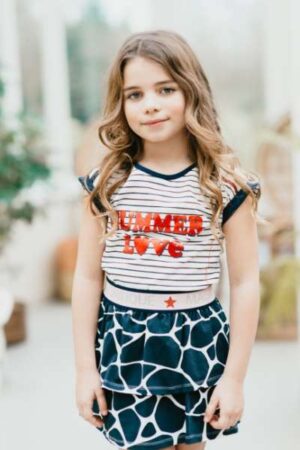 Topitm meisjes t-shirt Milou jersey stripe