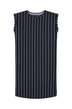 Levv meisjes jurk Farnia dark navy white stripe