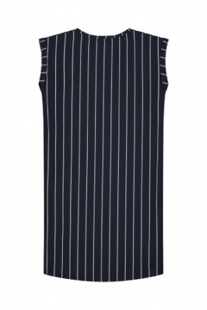 Levv meisjes jurk Farnia dark navy white stripe - Afbeelding 2