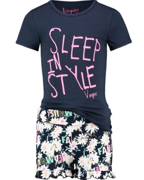 medeleerling Onweersbui dynastie Vingino meisjes pyjama Wevalie dark blue – Bink en Blink