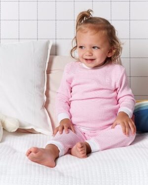 Feetje baby meisjes pyjama wafel roze