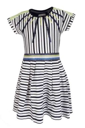 Topitm meisjes jurk Roos stripe viscose