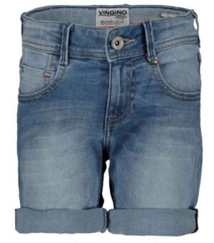 Vingino jongens spijkershort Charlie blue vintage