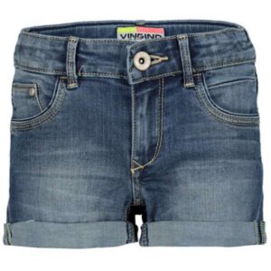 Vingino meisjes spijkershorts Damara mid blue wash