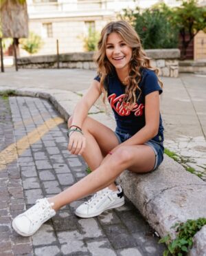 Vingino meisjes t-shirt Haidry dark blue - Afbeelding 2