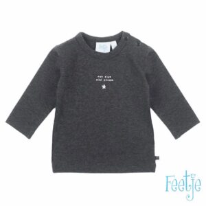 Feetje baby longsleeve fun size antraciet