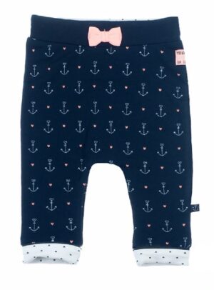 Feetje baby meisjes broek marine aop sailor girl