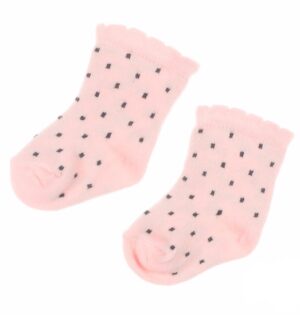 Feetje baby meisjes sokken roze dots