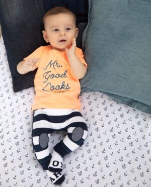 Feetje baby jongens t-shirt neon oranje - Afbeelding 2