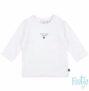 Feetje baby longsleeve to the moon wit