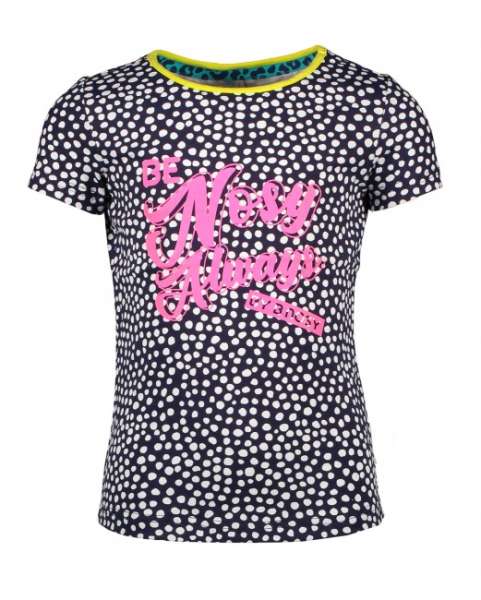 B.Nosy meisjes t-shirt dots space blue Y005-5440-131