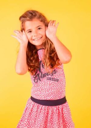 B.Nosy meisjes t-shirt dots pink lollypop Y005-5440-269