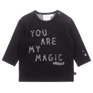 Feetje baby longsleeve my magic-Hello World zwart