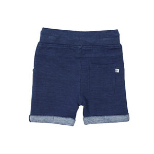 Ducky Beau baby bermuda short blue wash