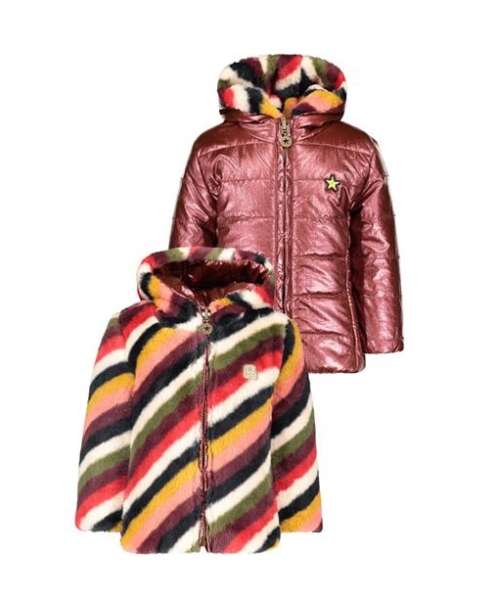 Like Flo baby winterjas stripe F008-7250