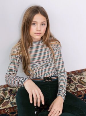 Looxs 10sixteen rib jersey t-shirt gestreept - Afbeelding 2