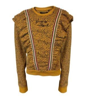 Topitm meisjes sweater Astrid leopard