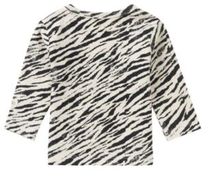 Noppies baby shirtje Macon zebra oatmeal