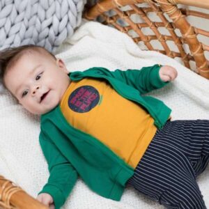 Bampidano baby jongens shirt Bart oker - Afbeelding 2