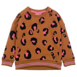 Jubel meisjes sweater bruin aop 916.00268