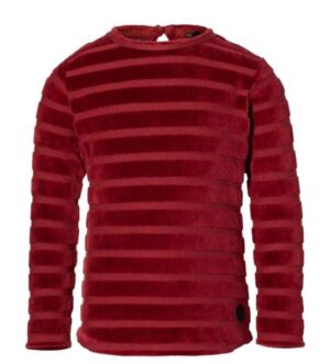 Levv meisjes longsleeve Liv dark red stripe